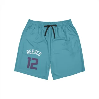 Charlotte Hornets Antonio Reeves Purple   Teal  Unisex Shorts