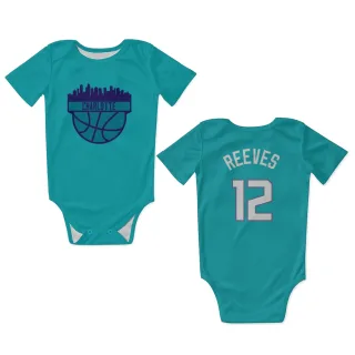 Charlotte Hornets Antonio Reeves Teal  Newborn & Infant Bodysuit