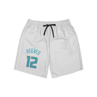 Charlotte Hornets Antonio Reeves White  Unisex Shorts