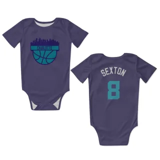 Charlotte Hornets Collin Sexton Purple  Newborn & Infant Bodysuit