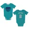 Charlotte Hornets Collin Sexton Teal  Newborn & Infant Bodysuit