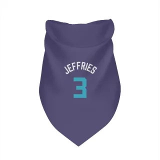 Charlotte Hornets DaQuan Jeffries Purple  Dog & Cat Pet Bandana
