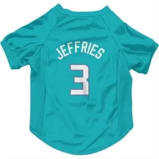 Charlotte Hornets DaQuan Jeffries Teal  Dog & Cat Pet Jersey