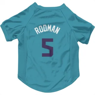 Charlotte Hornets DJ Rodman Purple   Teal  Dog & Cat Pet Jersey