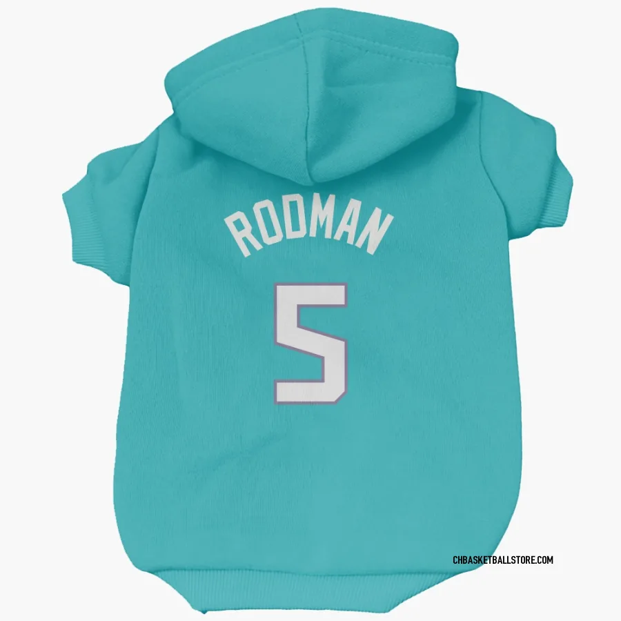Charlotte Hornets DJ Rodman Teal  Dog & Cat Pet Hoodie
