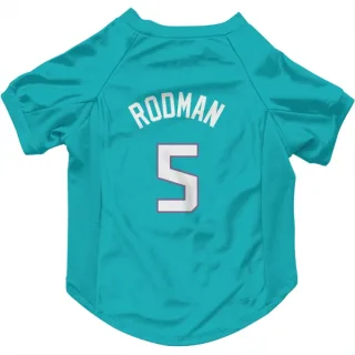 Charlotte Hornets DJ Rodman Teal  Dog & Cat Pet Jersey
