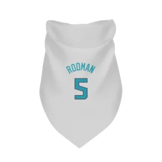 Charlotte Hornets DJ Rodman White  Dog & Cat Pet Bandana