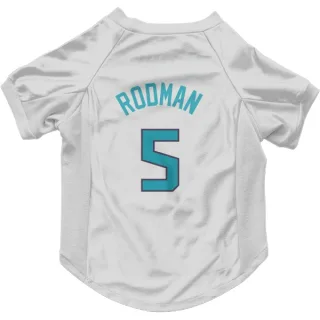 Charlotte Hornets DJ Rodman White  Dog & Cat Pet Jersey