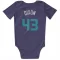 Charlotte Hornets Eric Dixon Purple  Newborn & Infant Bodysuit