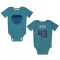 Charlotte Hornets Eric Dixon Purple   Teal  Newborn & Infant Bodysuit