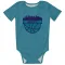 Charlotte Hornets Eric Dixon Purple   Teal  Newborn & Infant Bodysuit