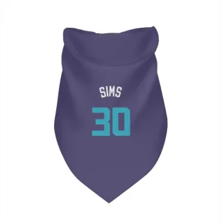 Charlotte Hornets Jaylen Sims Purple  Dog & Cat Pet Bandana