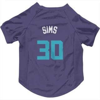 Charlotte Hornets Jaylen Sims Purple  Dog & Cat Pet Jersey