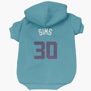 Charlotte Hornets Jaylen Sims Purple   Teal  Dog & Cat Pet Hoodie