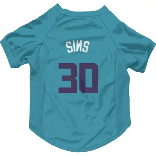 Charlotte Hornets Jaylen Sims Purple   Teal  Dog & Cat Pet Jersey