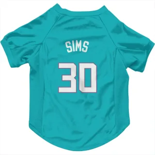 Charlotte Hornets Jaylen Sims Teal  Dog & Cat Pet Jersey