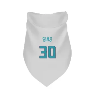 Charlotte Hornets Jaylen Sims White  Dog & Cat Pet Bandana
