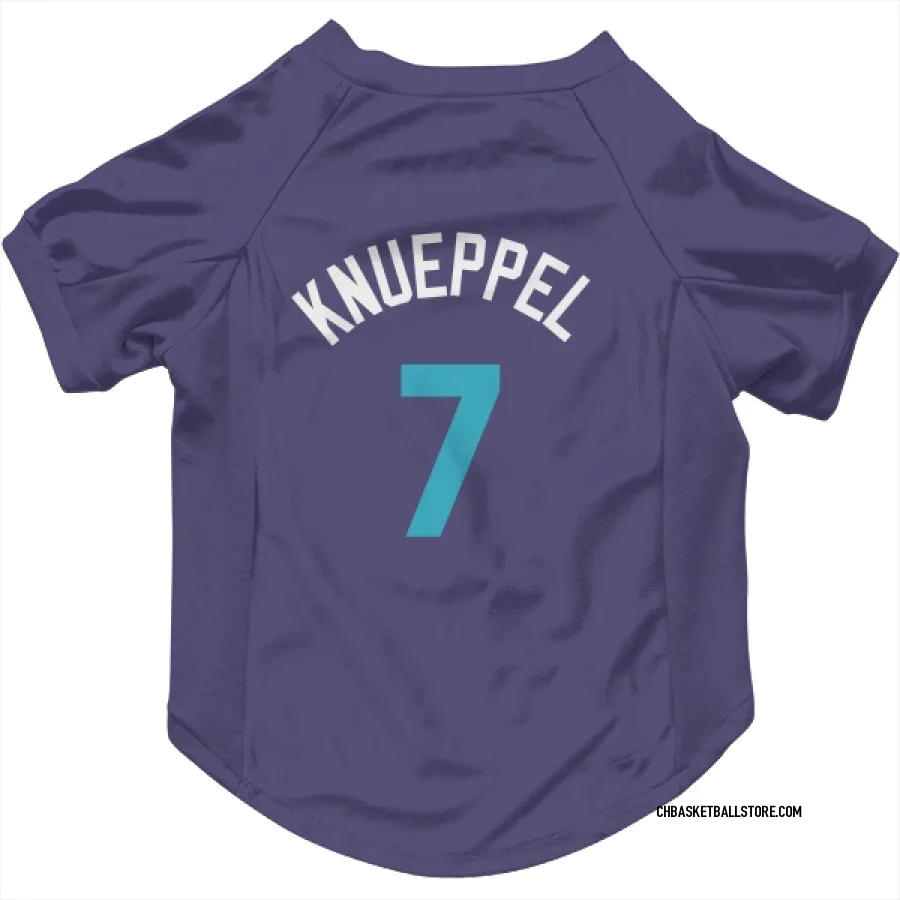 Charlotte Hornets Kon Knueppel Purple  Dog & Cat Pet Jersey