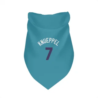 Charlotte Hornets Kon Knueppel Purple   Teal  Dog & Cat Pet Bandana