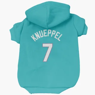Charlotte Hornets Kon Knueppel Teal  Dog & Cat Pet Hoodie