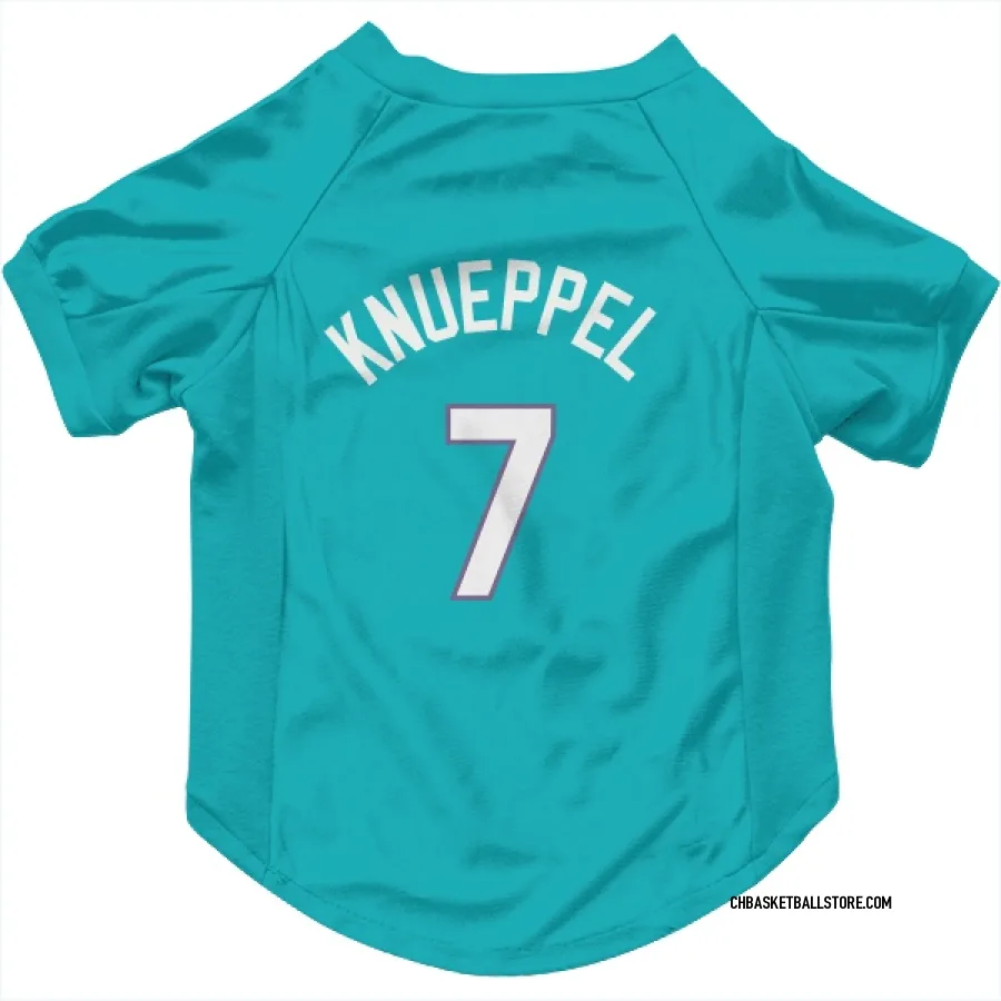 Charlotte Hornets Kon Knueppel Teal  Dog & Cat Pet Jersey