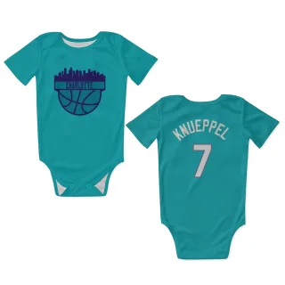 Charlotte Hornets Kon Knueppel Teal  Newborn & Infant Bodysuit