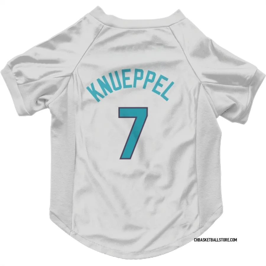 Charlotte Hornets Kon Knueppel White  Dog & Cat Pet Jersey