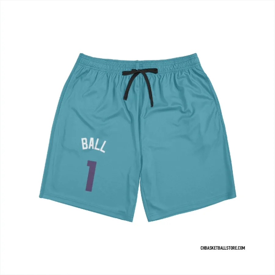 Charlotte Hornets LaMelo Ball Purple   Teal  Unisex Shorts