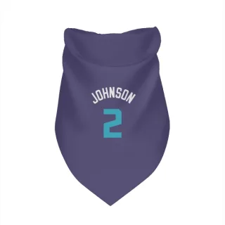 Charlotte Hornets Larry Johnson Purple  Dog & Cat Pet Bandana