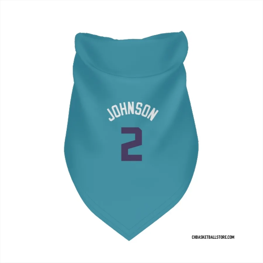 Charlotte Hornets Larry Johnson Purple   Teal  Dog & Cat Pet Bandana