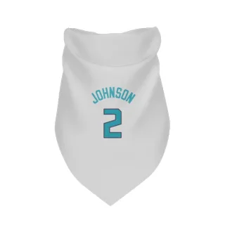Charlotte Hornets Larry Johnson White  Dog & Cat Pet Bandana