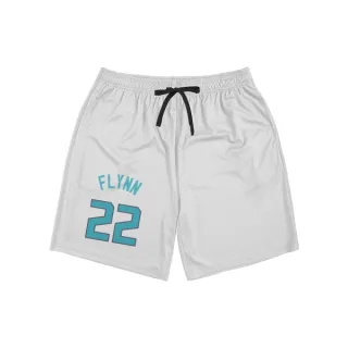 Charlotte Hornets Malachi Flynn White  Unisex Shorts