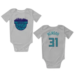 Charlotte Hornets Nathan Mensah White  Newborn & Infant Bodysuit