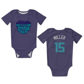 Charlotte Hornets Percy Miller Purple  Newborn & Infant Bodysuit