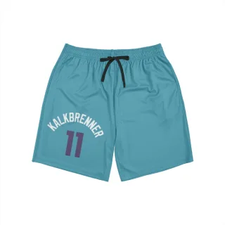 Charlotte Hornets Ryan Kalkbrenner Purple   Teal  Unisex Shorts