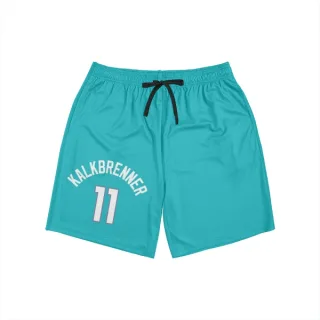 Charlotte Hornets Ryan Kalkbrenner Teal  Unisex Shorts