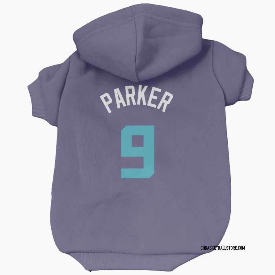 Charlotte Hornets Tony Parker Purple  Dog & Cat Pet Hoodie