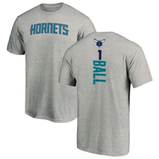 Men's Charlotte Hornets LaMelo Ball Ash Backer T-Shirt