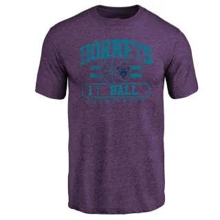 Men's Charlotte Hornets LaMelo Ball Purple Baseline T-Shirt