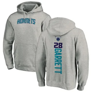 Men's Charlotte Hornets Marcus Garrett Branded Ash Backer Pullover Hoodie