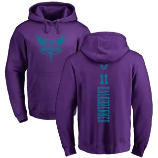 Men's Charlotte Hornets Ryan Kalkbrenner Purple Branded One Color Backer Pullover Hoodie