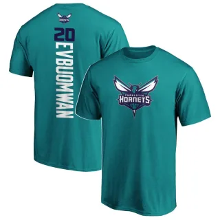 Men's Charlotte Hornets Tosan Evbuomwan Teal Backer T-Shirt