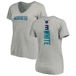 Women's Charlotte Hornets Coby White White Ash Backer T-Shirt