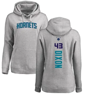 Women's Charlotte Hornets Eric Dixon Branded Ash Backer Pullover Hoodie