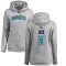 Women's Charlotte Hornets Jaylen Sims Branded Ash Backer Pullover Hoodie