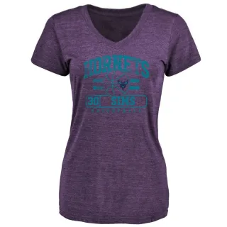 Women's Charlotte Hornets Jaylen Sims Purple Baseline T-Shirt