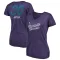 Women's Charlotte Hornets Jaylen Sims Purple Sideline V-Neck T-Shirt