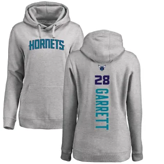 Women's Charlotte Hornets Marcus Garrett Branded Ash Backer Pullover Hoodie