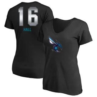 Women's Charlotte Hornets PJ Hall Black Midnight Mascot T-Shirt