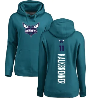 Women's Charlotte Hornets Ryan Kalkbrenner Teal Branded Backer Pullover Hoodie